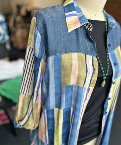 Aldo Martins Chambray & Stripes Shirt