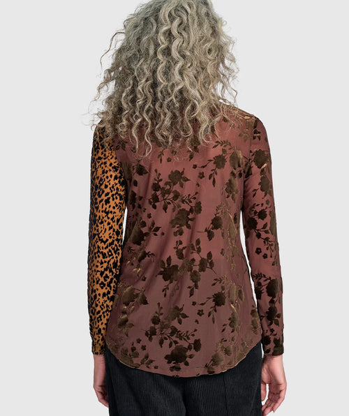 Alembika Velvet Patchwork Top