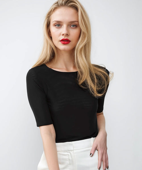 AMB Designs Solid Mesh Tee