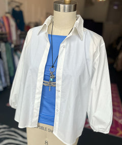 B.Yu Boxy White Shirt M or XL