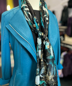 Faerie Leaf Silk Scarf