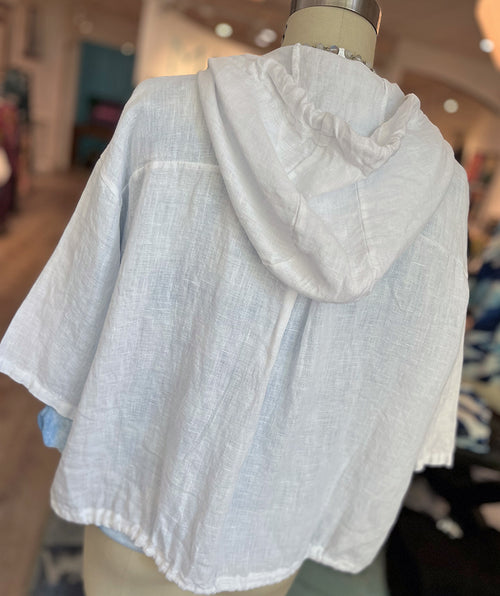 Elliott Lauren At Ease Zip Linen Jacket