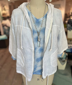 Elliott Lauren At Ease Zip Linen Jacket