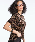 Elliott Lauren Leopard Velvet Tee