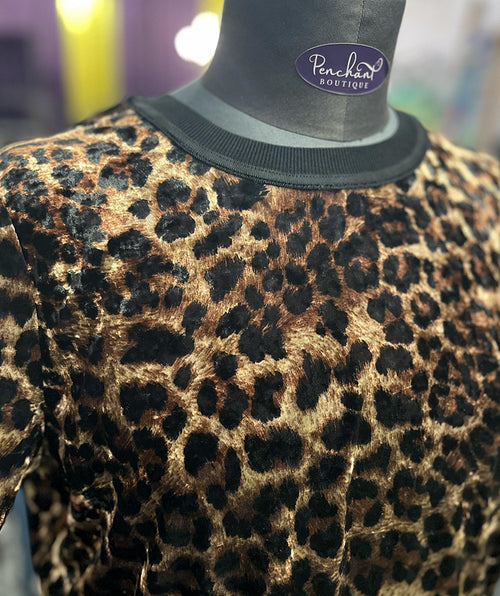 Elliott Lauren Leopard Velvet Tee