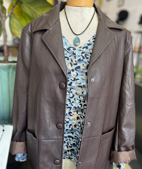 Elliott Lauren Snap Out of It Jacket Chocolate
