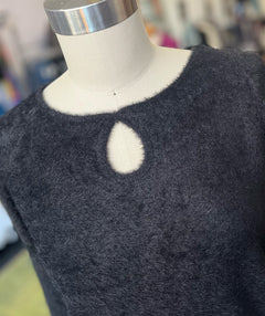 Elliott Lauren Warm And Fuzzy Keyhole Sweater