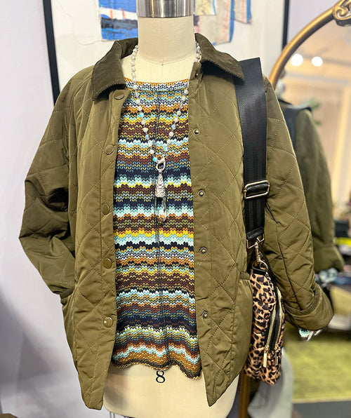 Elliott Lauren Quilted Pleasure Jacket Olive