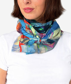 Isabelle Gougenheim "Roadmap" Cotton Scarf