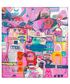 Isabelle Gougenheim "Bloom" Silk Scarf