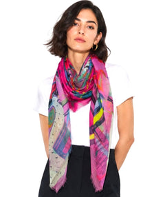 Isabelle Gougenheim "Bloom" Silk Scarf