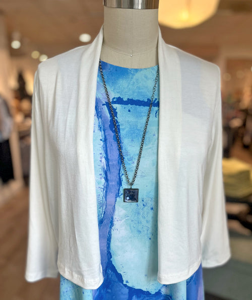Jersey Bolero Cardigan, Black or White old