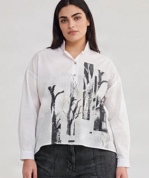 Luukaa Forest Grid Relaxed Shirt