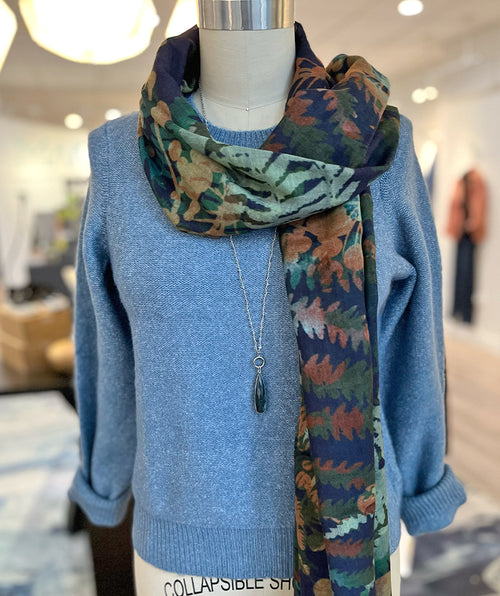 Soft Marled Denim Pullover LAST ONE