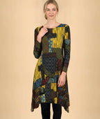 Moonlight Fall Medley Crinkle Dress