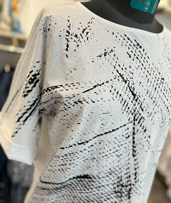 Ozai n Ku Crosshatch Tee LAST ONE