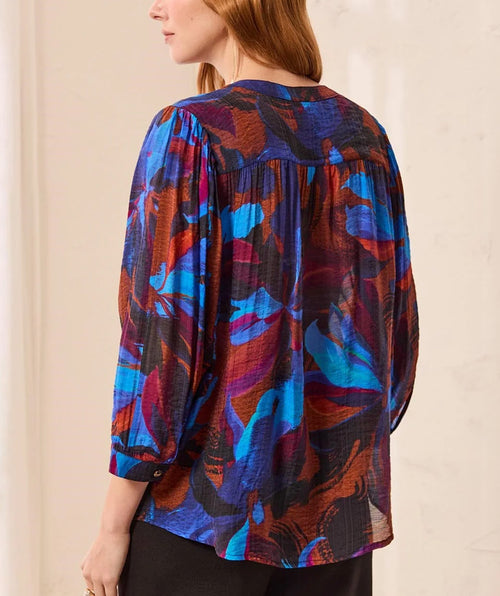 Tribal Flowy Floral Blouse