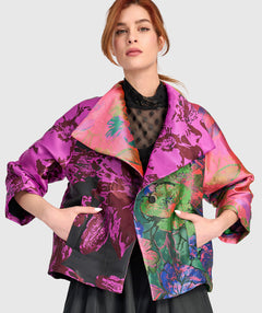 Alembika Floral Fantasy Jacquard Jacket