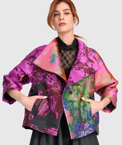 Alembika Floral Fantasy Jacquard Jacket