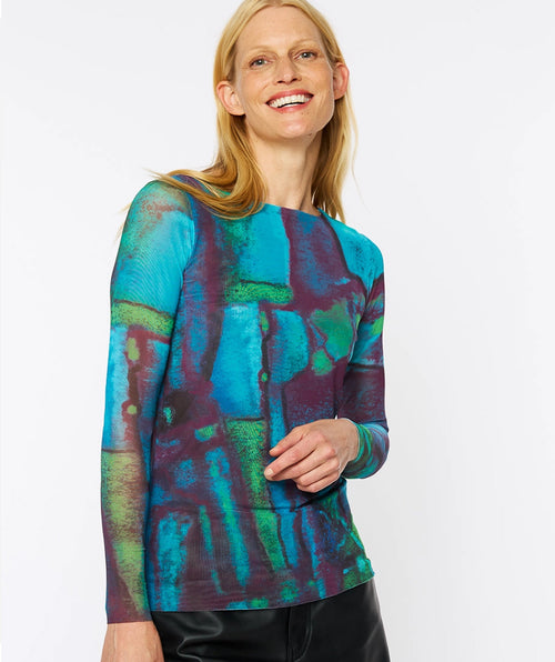 AMB Designs Mesh Tee "Blue Lagoon"