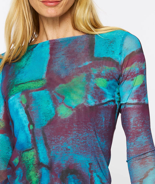 AMB Designs Mesh Tee "Blue Lagoon"