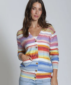Ombre Stripe Cardigan