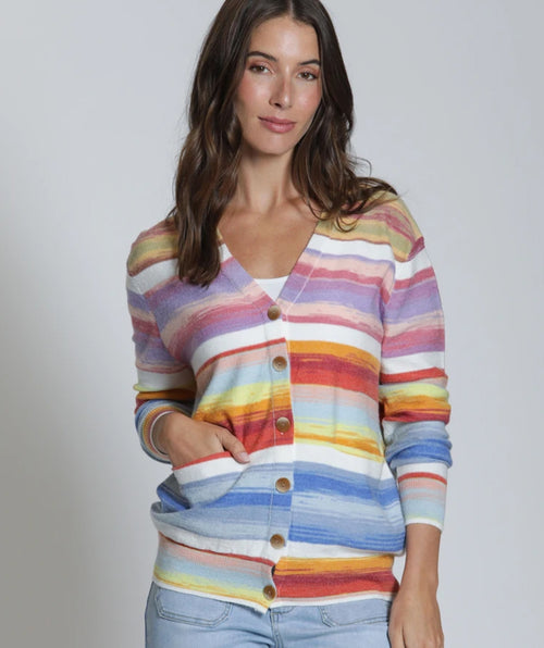 Ombre Stripe Cardigan
