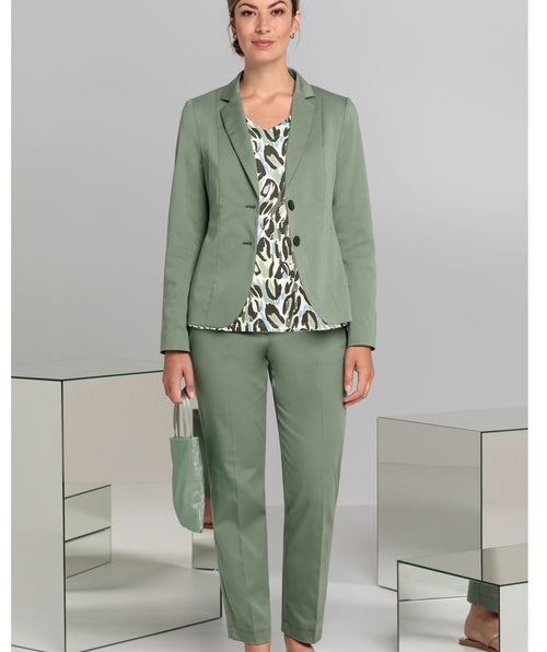 Siena Trouser Palm Green - Premium pants from Bianca - Just $198! Shop now at Mary Walter