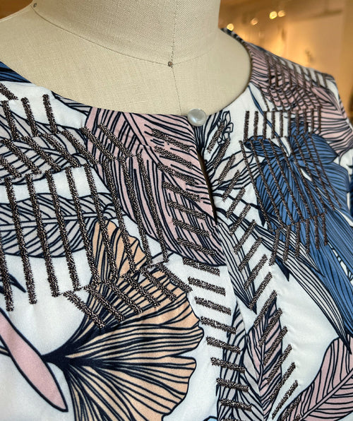 Bianca Leaves & Feathers Dress size 42
