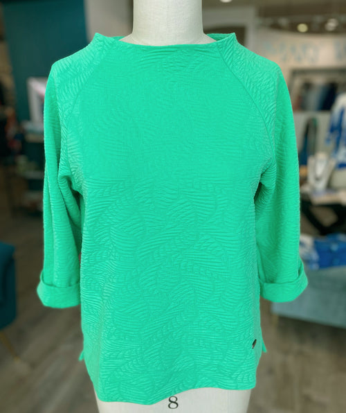Bianca Spring Texture Top Apple size 36