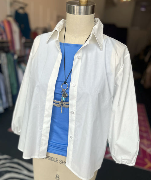 B.Yu Boxy White Shirt M or XL