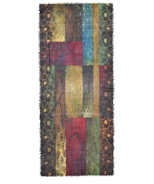 Narina Autumn Patchwork Scarf