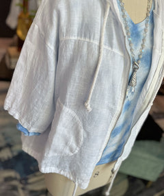 Elliott Lauren At Ease Zip Linen Jacket
