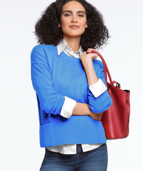 Elliott Lauren Crew Neck Pocket Sweater