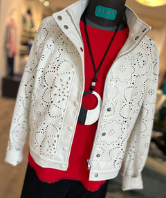 Elliott Lauren Cut it Out Faux Leather Jacket
