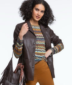 Elliott Lauren Snap Out of It Jacket Chocolate