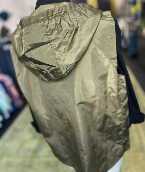 Elliott Lauren Zip Hooded Vest Olive