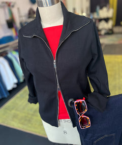Elliott Lauren Zip Front Sweater