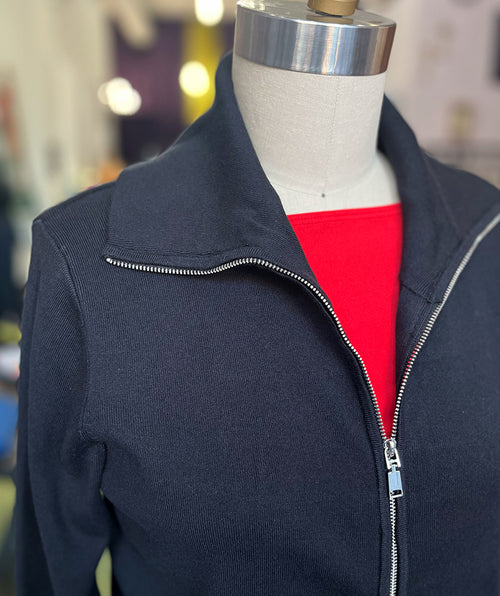 Elliott Lauren Zip Front Sweater