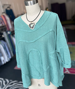 Grizas Sassy Swirl Pullover Mint