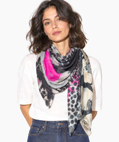 Isabelle Gougenheim "Horizon" Silk Scarf