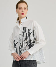 Luukaa Forest Grid Relaxed Shirt