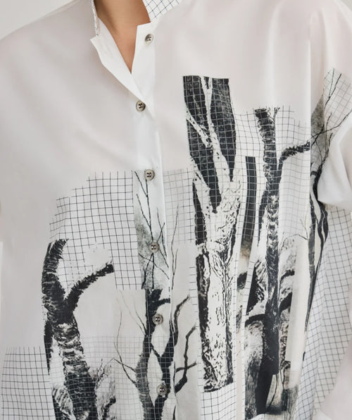 Luukaa Forest Grid Relaxed Shirt