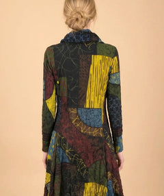 Moonlight Fall Medley Crinkle Dress