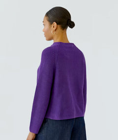 OUI Ribbed Pocket Pullover Amaranth Purple