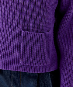 OUI Ribbed Pocket Pullover Amaranth Purple