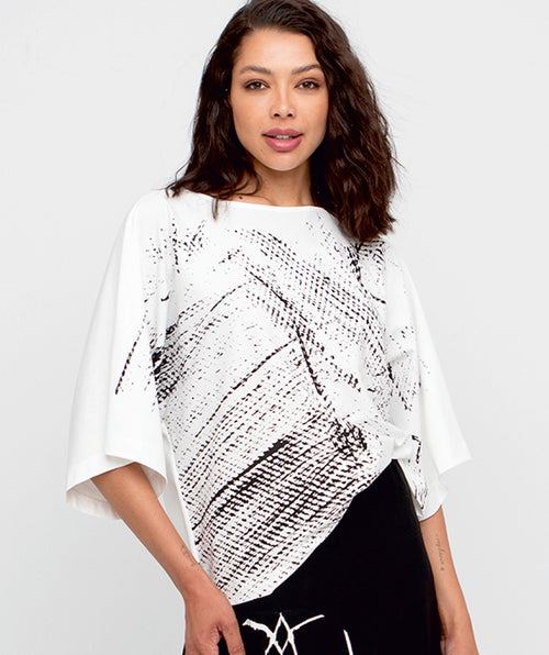 Ozai n Ku Crosshatch Tee LAST ONE