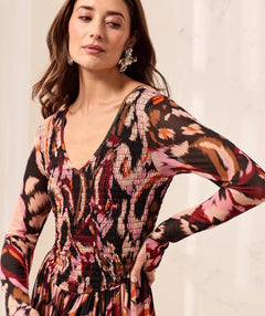 Tribal Reversible Maxi Dress Cherry Lacquer