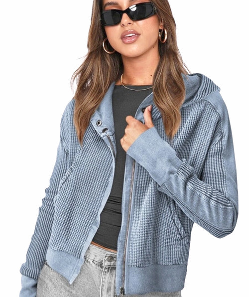 Waffle Zip Hoodie LAST ONE