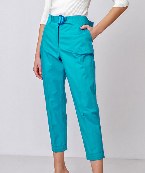 Turquoise Trouser - Premium pants from ivko - Just $68! Shop now at Mary Walter